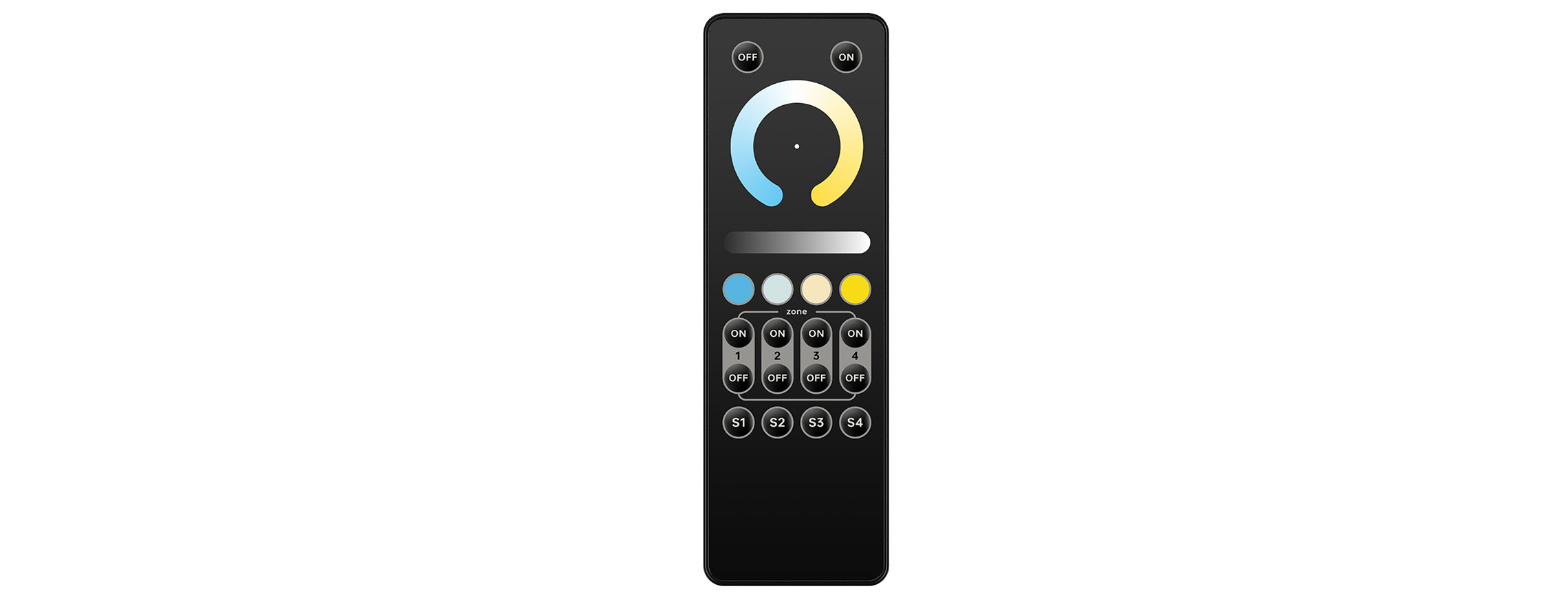 C Series CT LED Remote Controller C2F(4-Zone)