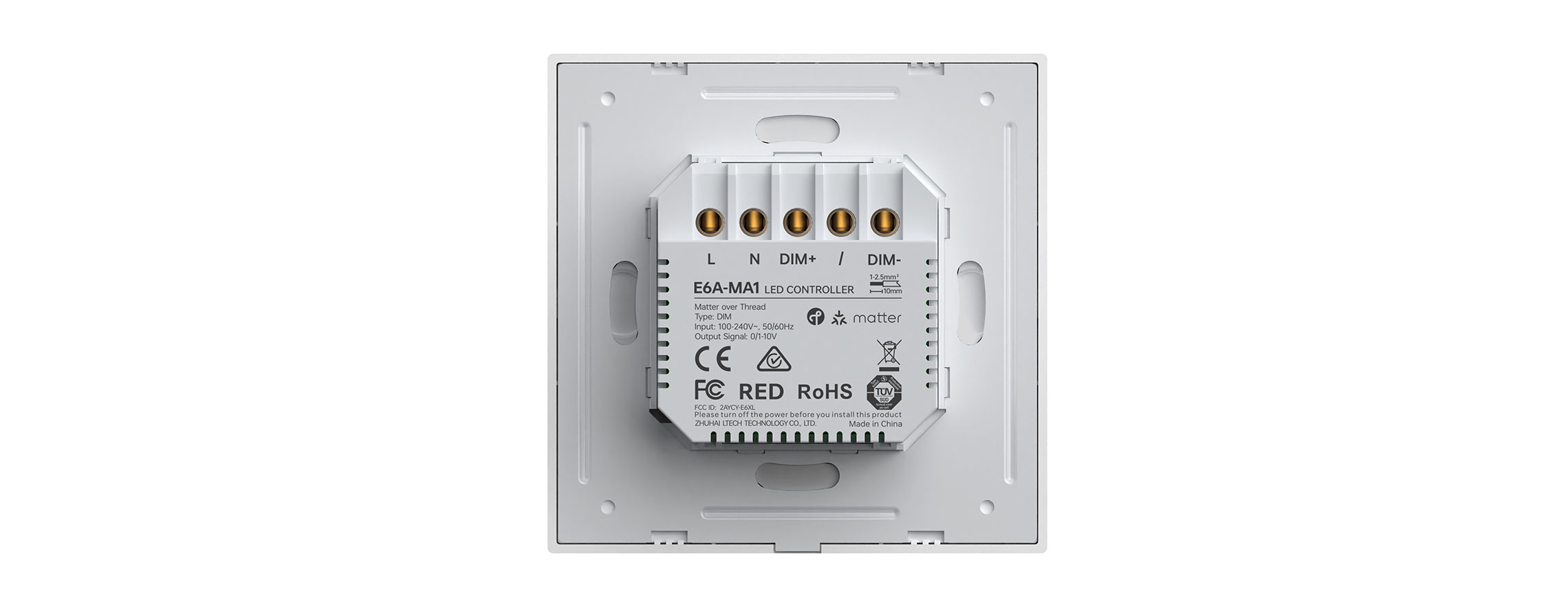 NFC programmable Matter-0-10V Knob Panel E6A-MA1