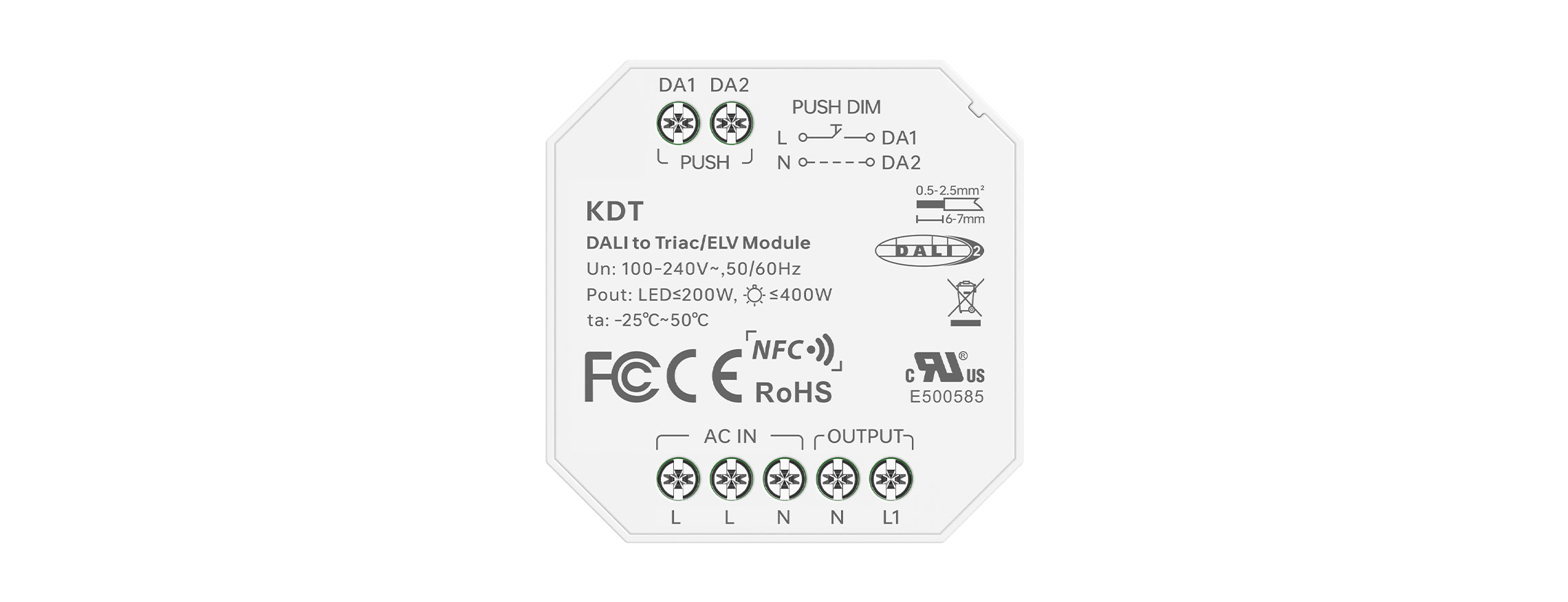 DALI/PUSH-可控硅 调光控制模块 KDT