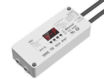4路 蓝牙5.2 NFC近场编程 高压防水LED恒压控制器 HB4