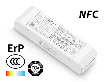 12W 100-500mA NFC CC 0/1-10V tunable white LED driver SE-12-100-500-W2A